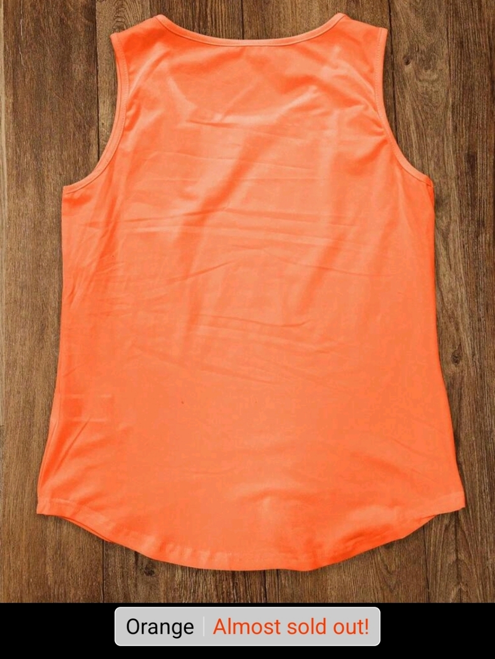 Be The Sunshine Orange Graphic Tank Top NWOT - Picture 3 of 3